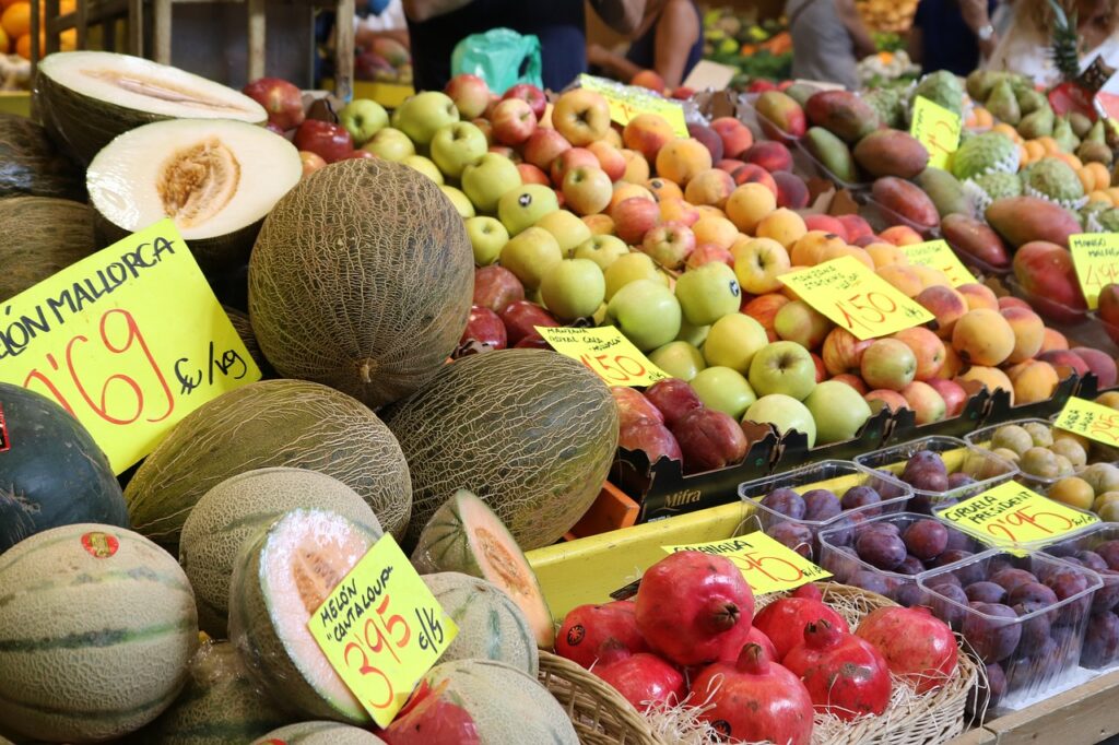 Mercado Palma de Mallorca - vibrant marketplace in Palma showcasing fresh produce and local goods